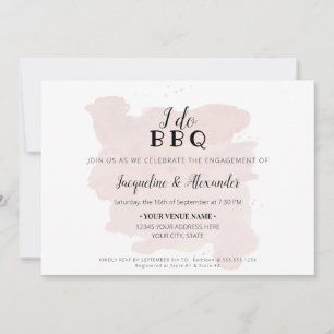 Invitation Simple moderne Rustique I Do BQ Script Aquarelle
