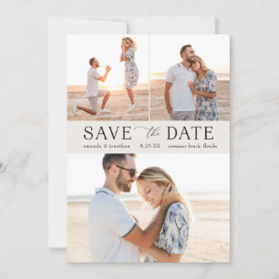 Invitation Simple Multi-Photo Enregistrer la date
