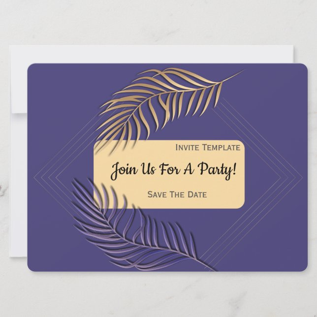 Invitation Simple n'importe quelle occasion Classic Party (Devant)