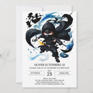 Invitation Simple Ninja Martial Arts