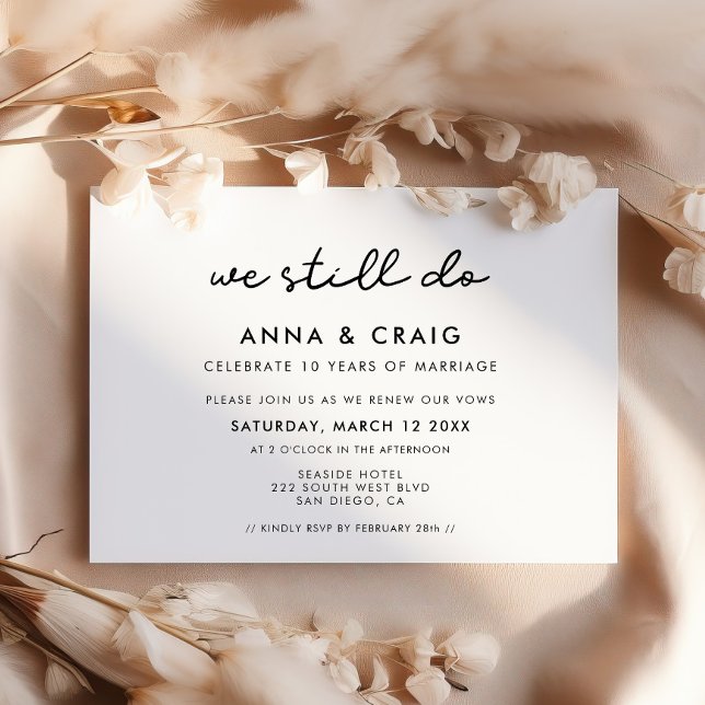 Invitation Simple Nous faisons toujours le renouvellement de  (Créateur téléchargé)