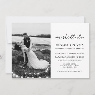 Invitation Simple Nous faisons toujours Mariage Vow photo de 