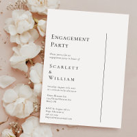 Simple partie d'engagement minimaliste moderne