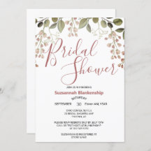 Simple Pastel Floral Top Bordure Fête des mariées