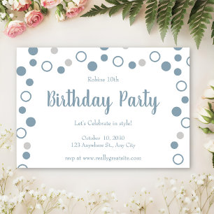 Invitation Simple photo minimaliste Anniversaire