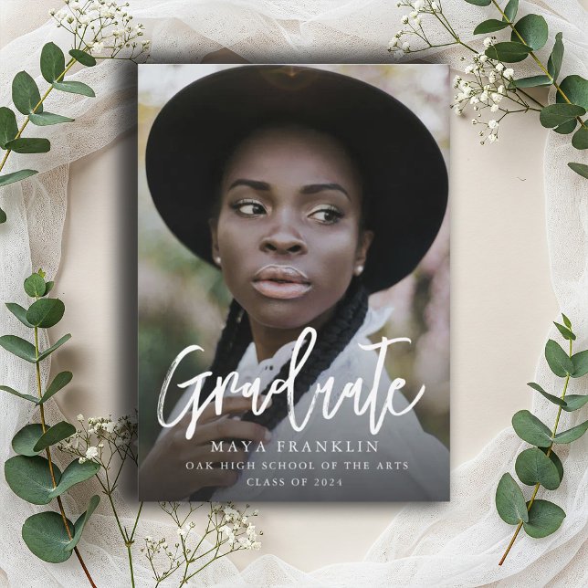 Invitation Simple Photo Promotion Promotion de la classe de (Créateur téléchargé)