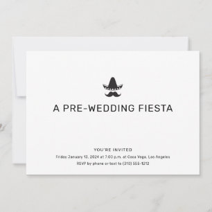 Invitation simple pour le dîner de répétition sur 
