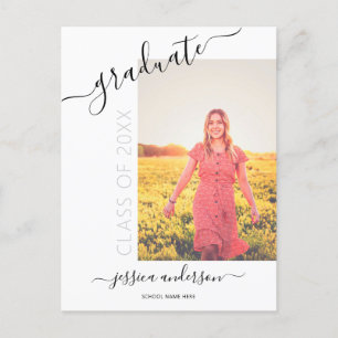 Invitation simple pour une fête de fin d'études av