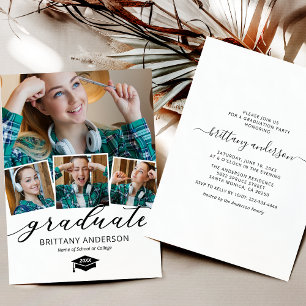 Invitation simple pour une fête de remise de diplô