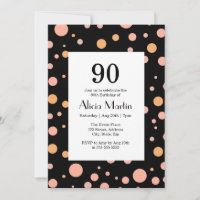 Simple rose & Poeach Polka Dot Noir 90e anniversai
