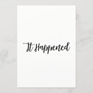 Invitation Simple Script Juste Marié Site Web RSVP Réception