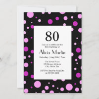 Simple violet Lilac Polka Dot Noir 80e anniversair