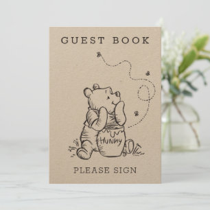Invitation Simple Winnie le Baby shower Pooh