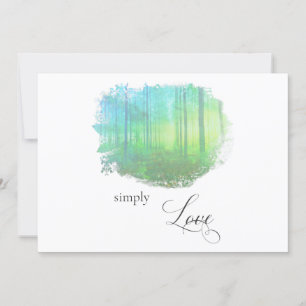 Invitation "SIMPLEMENT LOVE Woods Rustic Forest Mariage