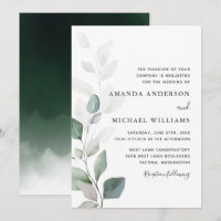 Simply Beautiful Aquarelle Mariage botanique