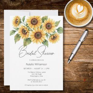 Invitation Simply Sunflowers Baby Shower