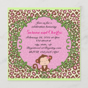 Invitation Singe fantaisiste