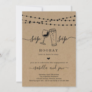 Invitation Sip Sip Hooray