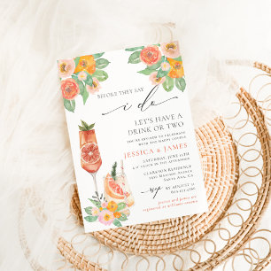Invitation Sip Sip Hourra Cocktail Mariage Fête de Fiançaille