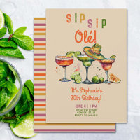 Sip Sip Margarita Fiesta colorée 30e anniversaire