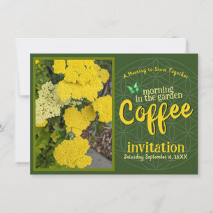 Invitation Sip Smile & Celebrate Coffee Morning in the Garden