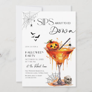 Invitation Sip sur le point de descendre Halloween 