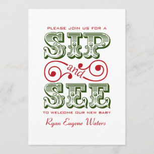 Invitation Sip Vert Et Rouge Et Voir Visiter Notre Nouveau Bé