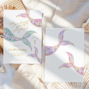 Invitation Sirène sous la mer 1er anniversaire
