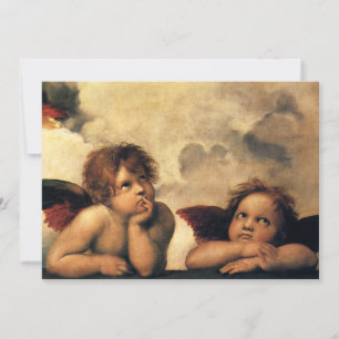Invitation Sistine Madonna Angels par Raphael Mariage