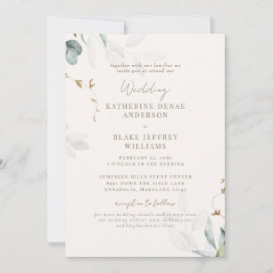 Invitation Site Botanique Champagne Lumière Mariage III