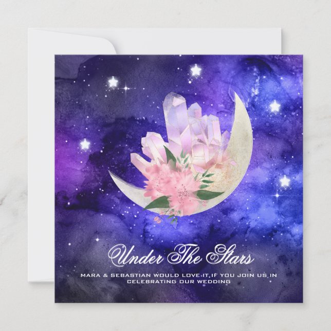 Invitation *~* SITE WEB Cosmique RSVP Moon Crystal AR14 Maria (Devant)