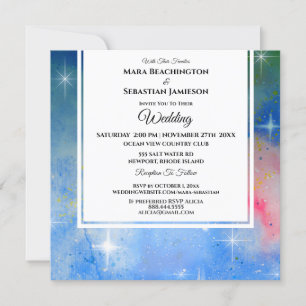 Invitation *~* Site web de RSVP cosmique Nebula Celestial Mar