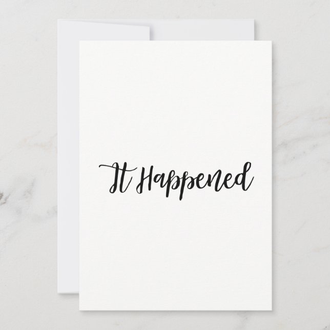 Invitation Site Web Simple de Mariage RSVP Réception (Devant)