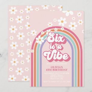 Invitation Six est Vibe Rainbow 6e anniversaire