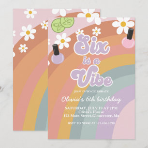 Invitation Six est vibe Spa Rainbow 6e anniversaire
