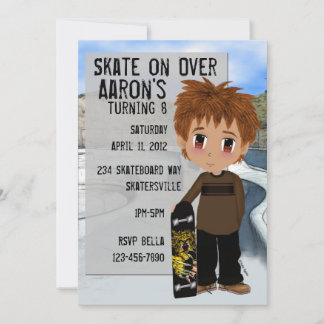 Invitation Skateboard Party