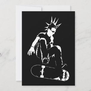 Invitation skateboard punk