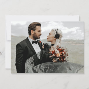 Invitation Skeleton gothique Mains Mariage Détails Info Card