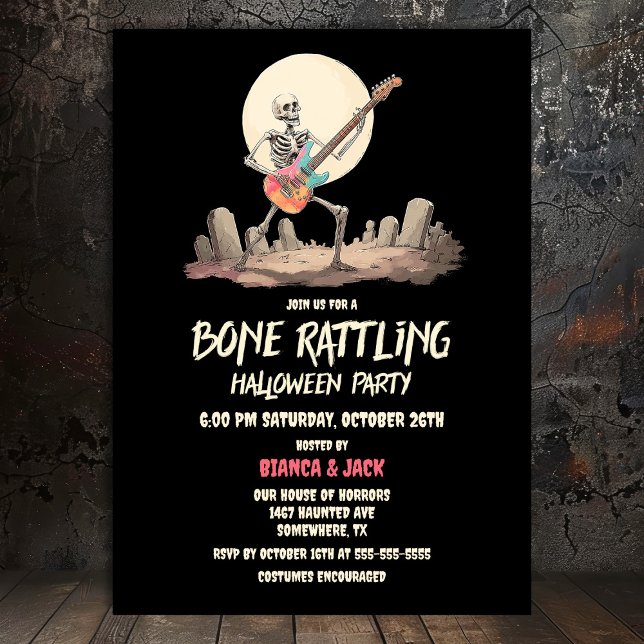 Invitation Skeleton Halloween (Créateur téléchargé)