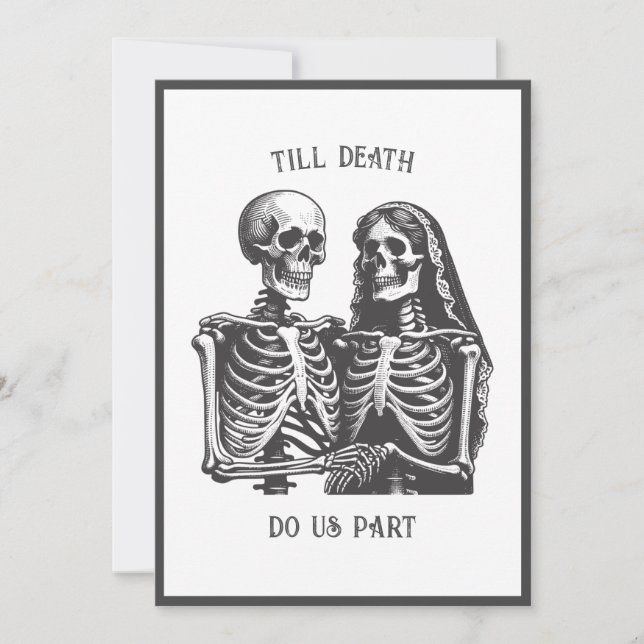 Invitation Skeletons Jusqu'À La Mort Ne Faisons-Nous Partie F (Devant)