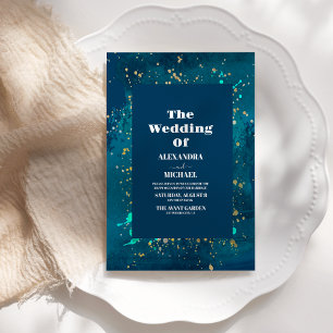 Invitation Sky Pleine lune Celestial Galaxy Stars Mariage