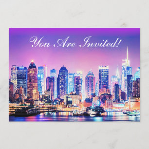 Invitation Skyline New York City Manhattan