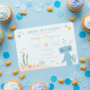 Invitation Slumberkins Baby Shower Hammerhead