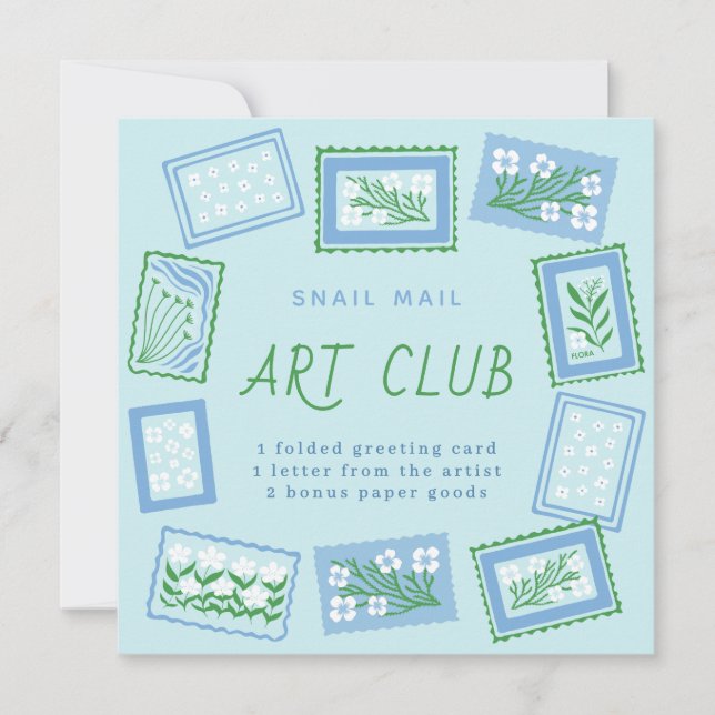 Invitation snail mail art club (Devant)