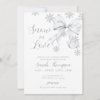 Invitation Snow in Love