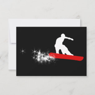 Invitation snowboard : piste en poudre
