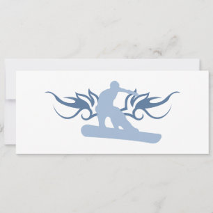 Invitation snowboard tribal