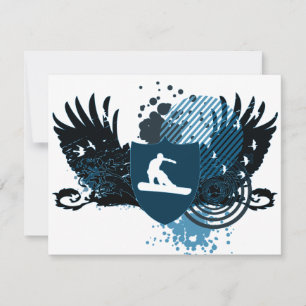 Invitation snowboardeur hi-fi