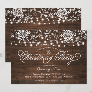Invitation Snowflakes de la société Russe String Lights Noël