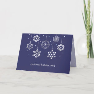Invitation Snowflakes Mobile Holiday Card